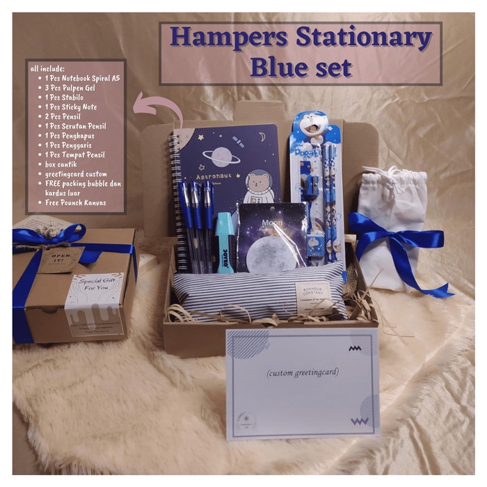 

(COD) [Hampers Stationary Lengkap] STATIONERY /Kado Ulang Tahun/Kado Jurnal