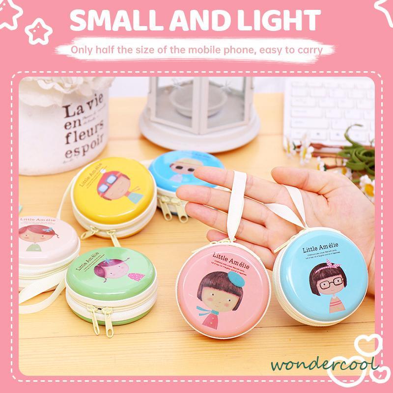 Dompet Koin Kartun Lucu Gadis Mini Coin Bag Mini Portable Dompet Mini-Won