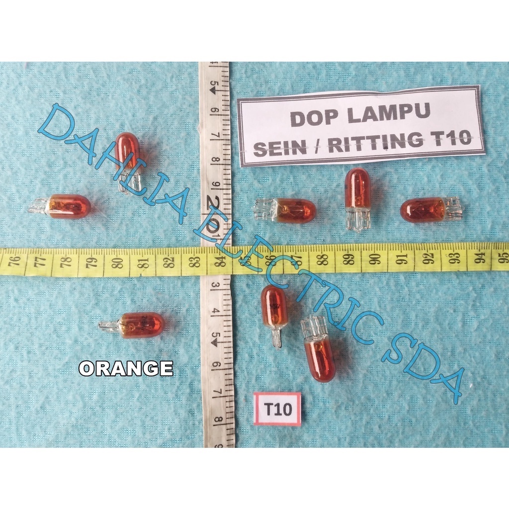 DOP LAMPU SEIN / RITTING T-10 ORANGE