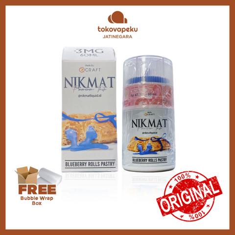 NIKMAT V2 BLUEBERRY ROLLS PASTRY 60ML ORI by RCRAFT X ABY VAPERS