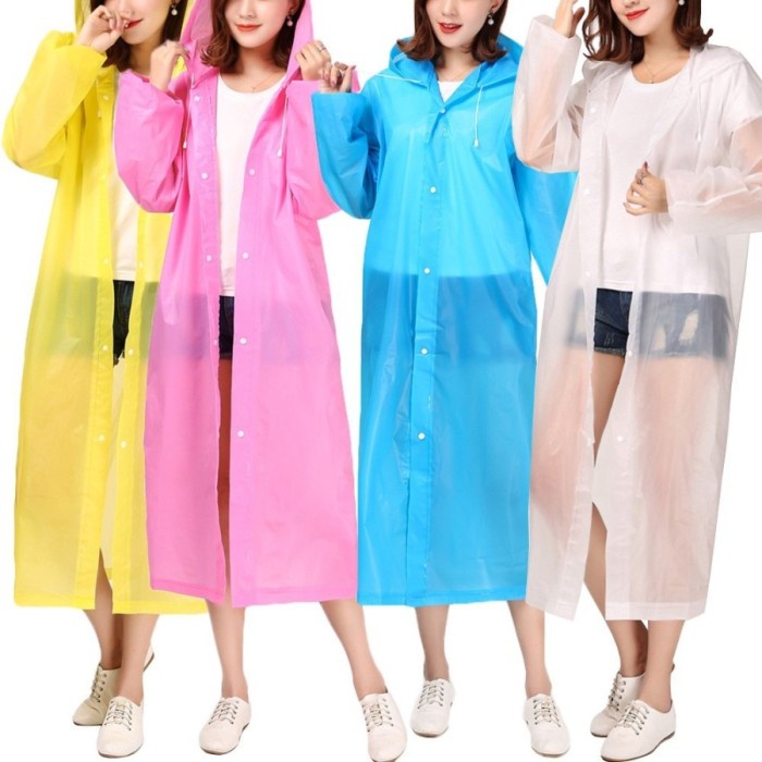 barokah gamis EVA jas hujan murah polos UNIVERSAL rain coat LIPAT raincoat Poncho