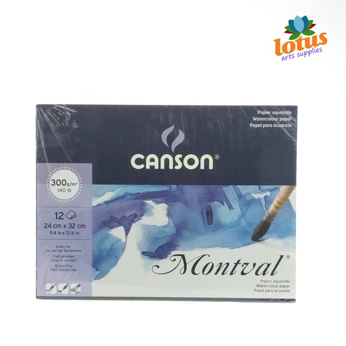 

Buku Gambar Canson Montval A4 300Gsm 12 Sheets - Watercolor Paper