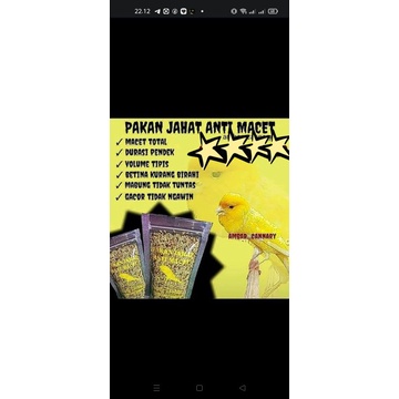 pakan kenari anti macet