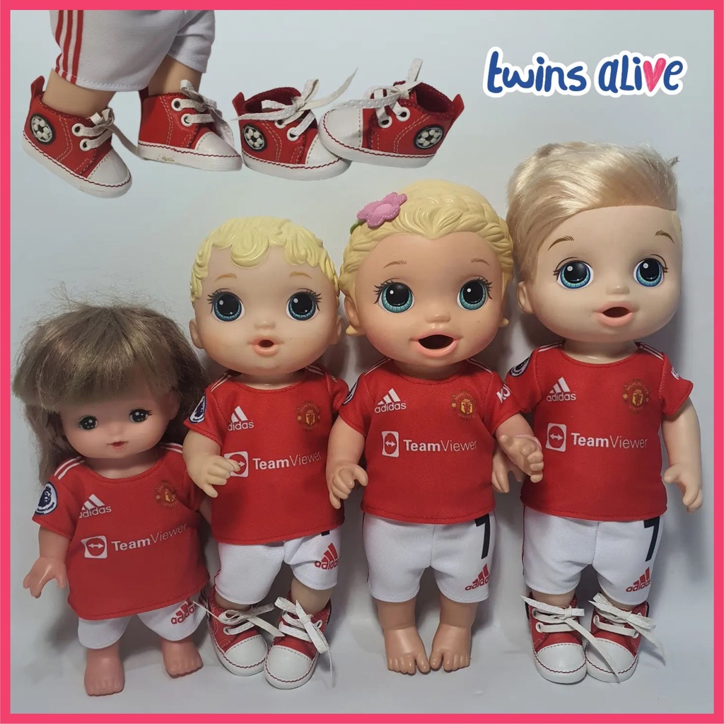 READY  Baju Boneka Baby Alive Animator MellChan Bola MU Ronaldo Portugal