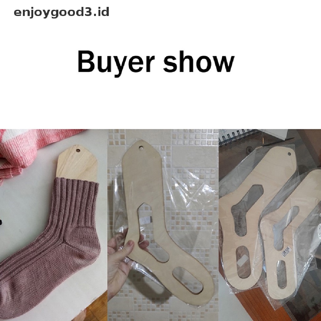 2 Pcs Alat Peregangan Blok Handmade Bahan Kayu Untuk Meregangkan Kaos Kaki