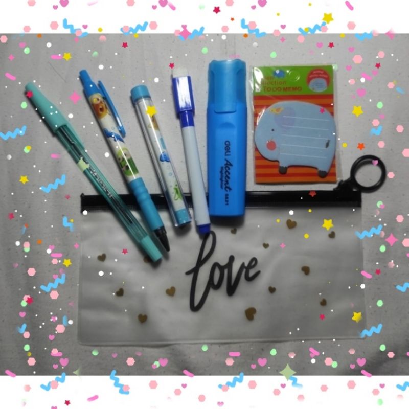 

STATIONERY SET / PAKET ATK (Nuansa Blue) / PAKET ALAT TULIS / STATIONERY SET FANCY / ALAT TULIS SET