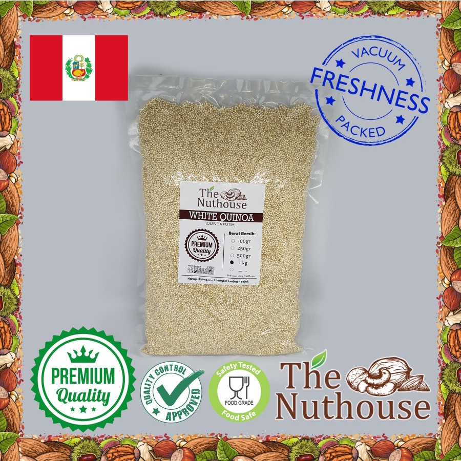 500gr White Quinoa / Biji Quinoa Putih [Premium Organic]