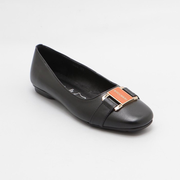 SEPATU FLATS WANITA BUCCHERI GABY HITAM - Hitam,37