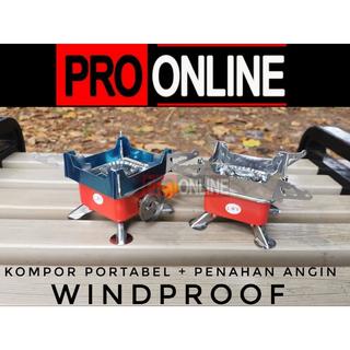 kompor portable windproof alat masak camping outdoor