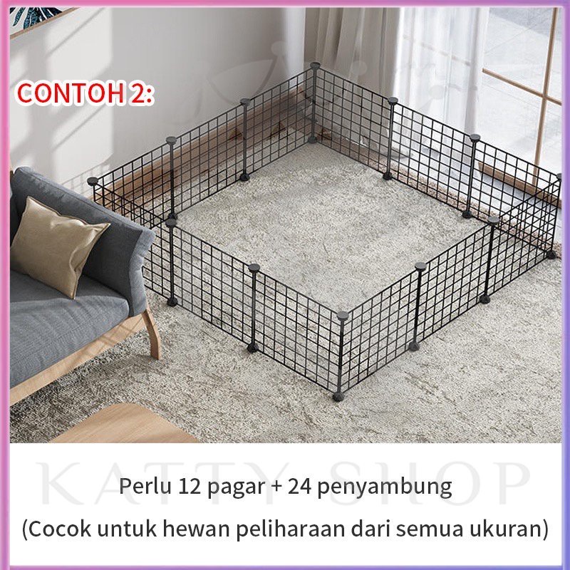 Menyebarkan kandang kucing portable/kandang anjing/kandang hamster/kandang hewan peliharaan DIY kamar hewan peliharaan