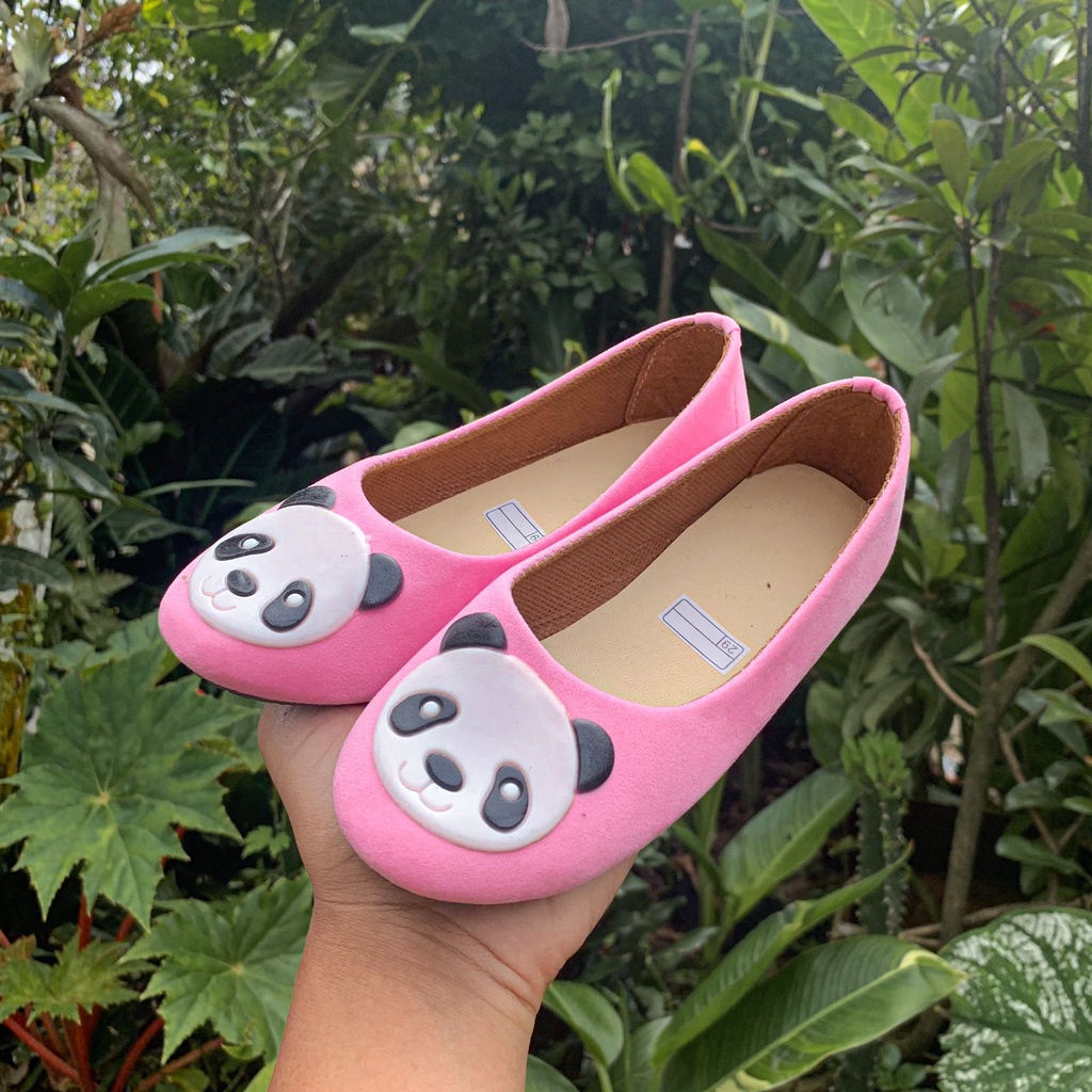platshoes anak motif panda lucu imut 31-35