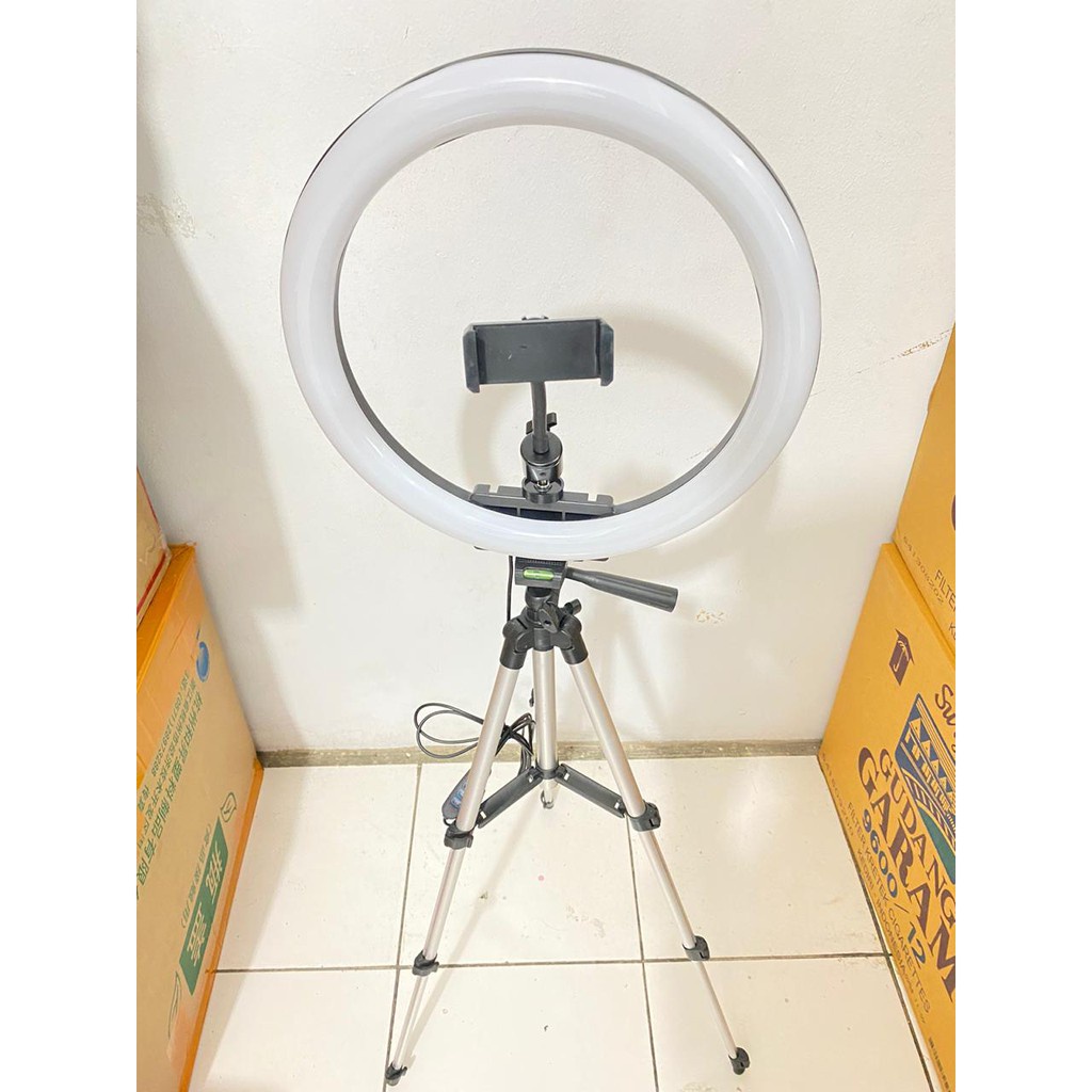 ING LIGHT LED  Lampu 33cm Make Up + TRIPOD 3110 PAKET TERMURAH