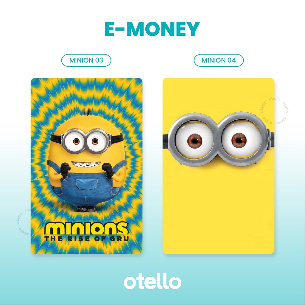 Minion eMoney Brizzi Flazz Tap Cash Kartu Custom Minions eToll Card UV Print