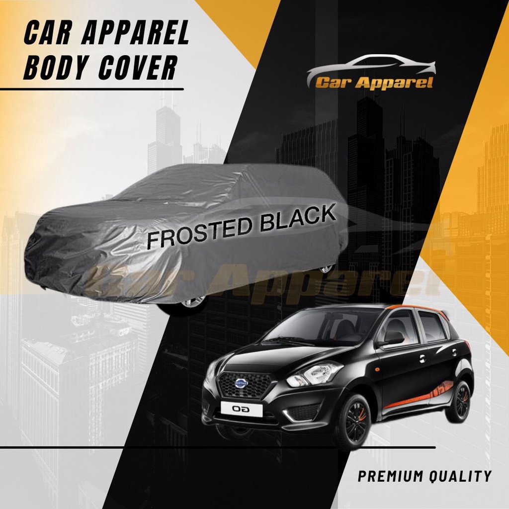 Sarung Mobil Datsun Go Panca Black Premium / Body Cover Datsun Go