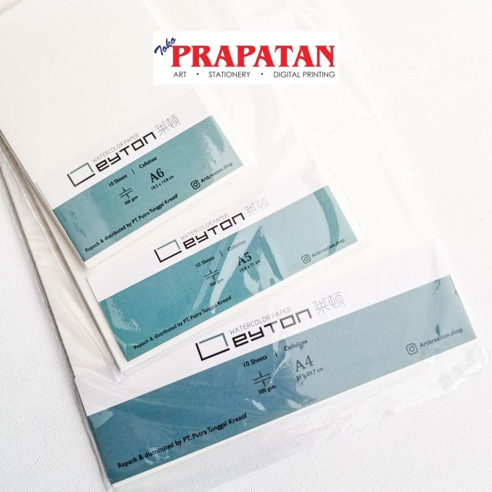 

Leyton Watercolor Paper Cellulose 300gsm A6/A5/A4 - A6 NANDAA