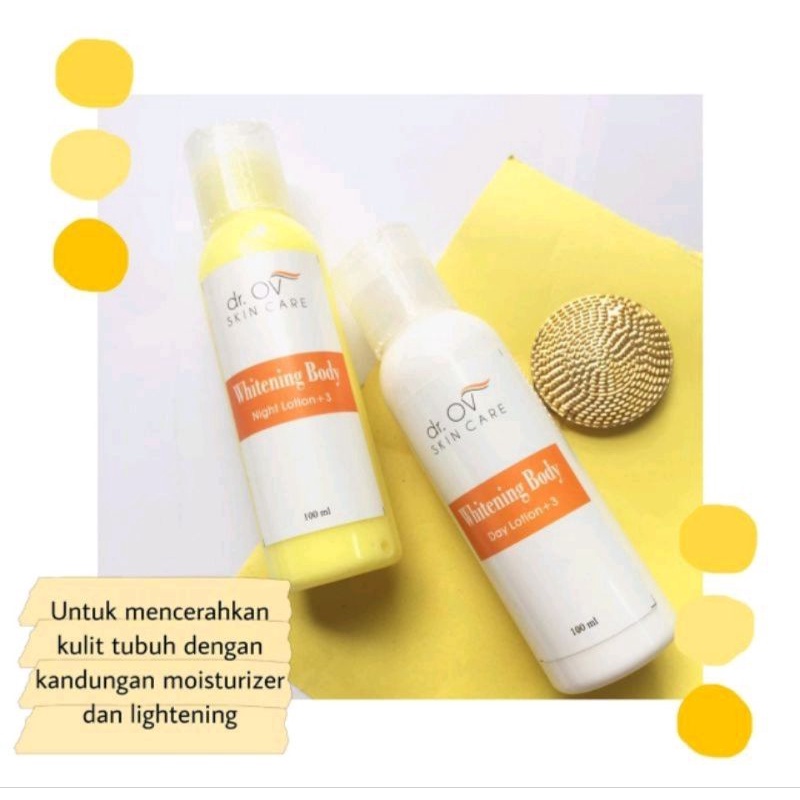 Hand Body Lotion dr. Ov Skin Care Morning dan Night, Original 100 %, Ready
