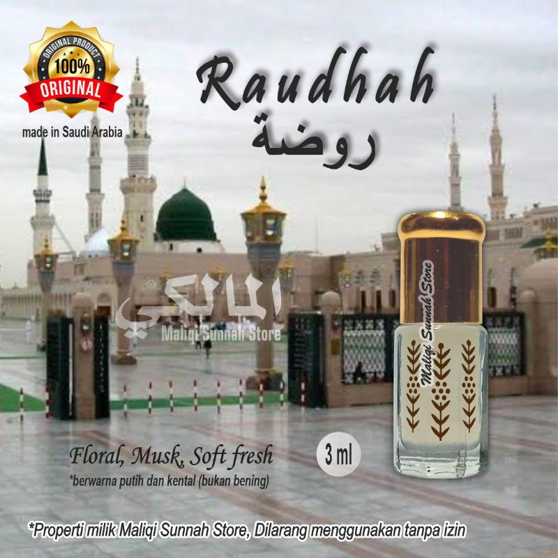 Parfum Arab Raudhah - Qiswah isi 3ml Original Saudi