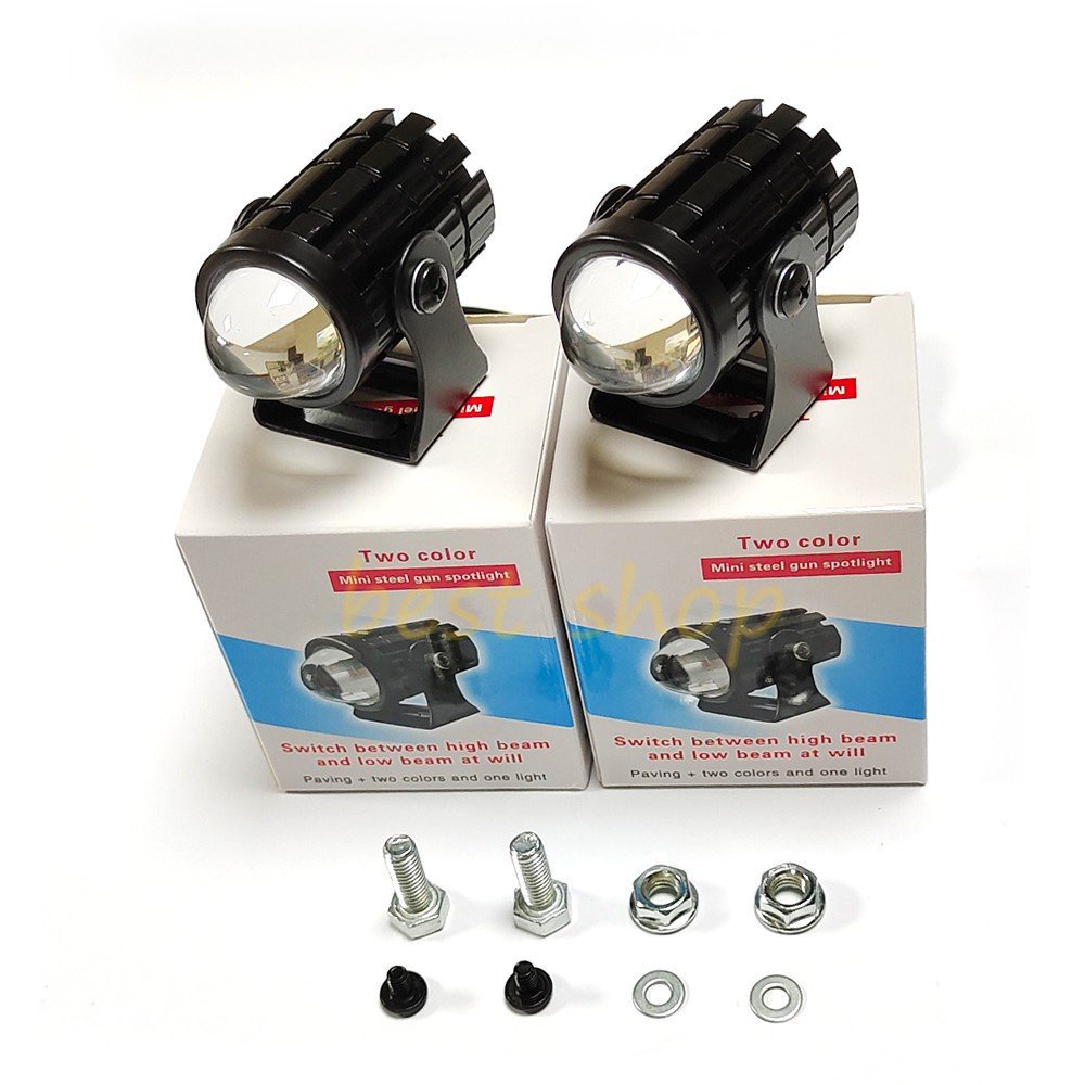 Lampu Depan LED Mini 9-85V Anti Air Untuk Motor
