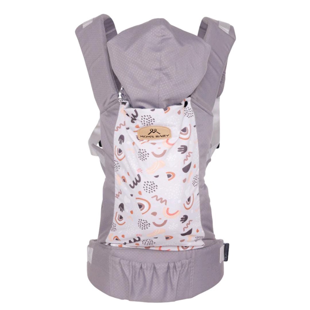 Mom's Baby Gendongan Bayi Ransel SSC M-Shape With Hoddie Aurora Series mbg 2040
