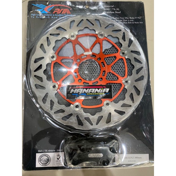 Disc Piringan Psm Cnc 300mm Floating Warna Grey, Orens