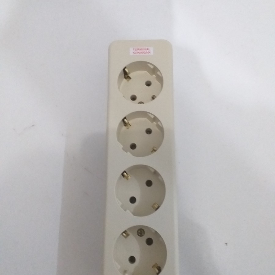 StopKontak Stop Kontak Arde 1/2/3/4/5 Hole Terminal Kuningan Anti Panas UTICON