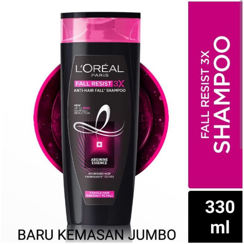 Jual L'Oreal Paris Elseve Shampoo 330ml FALL RESIST (Hitam) Shopee