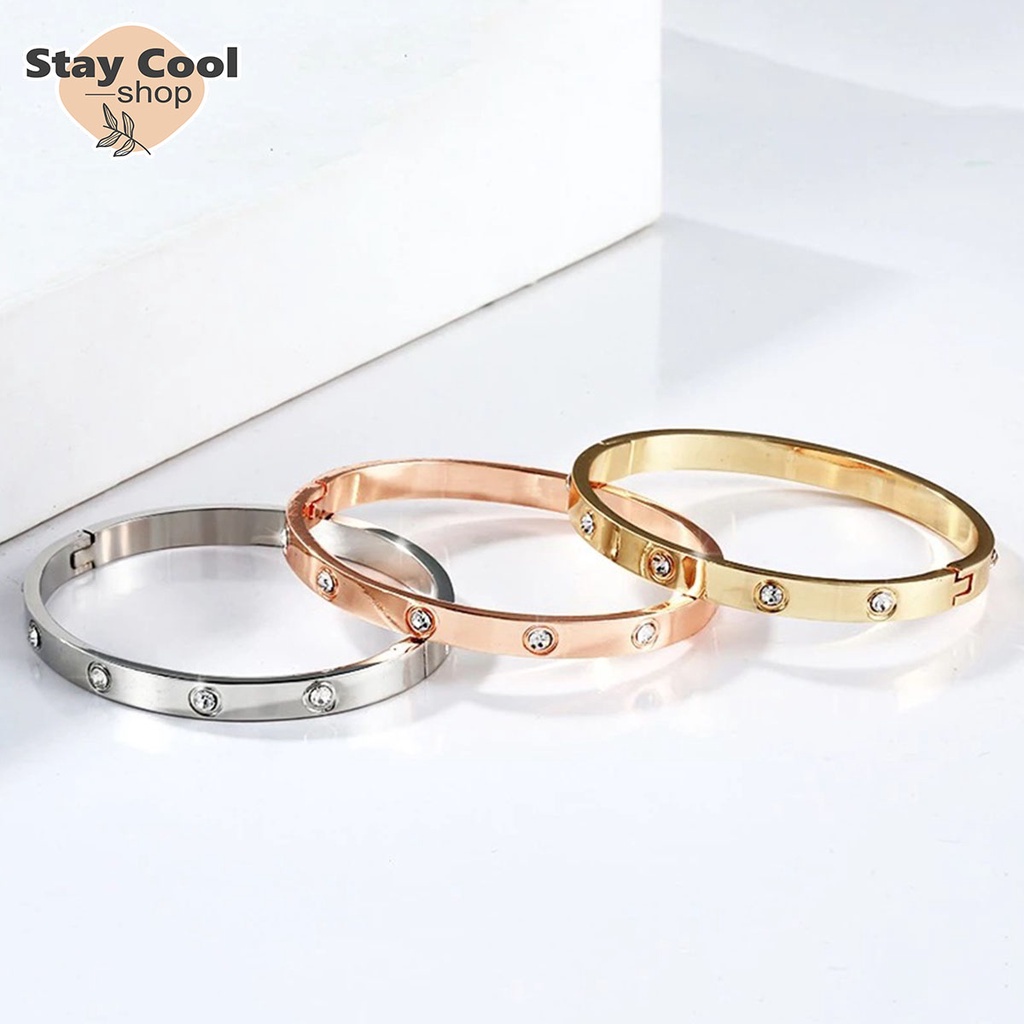 Gelang Titanium Mata Perhiasan Fashion Import Kualitas Premium Anti karat Dan Luntur Bisa Cod Bayar Ditempat