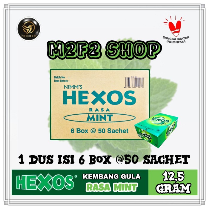 

Permen Hexos Rasa Mint Sachet Isi 5 Butir - 12,5 gr (Kemasan Karton)