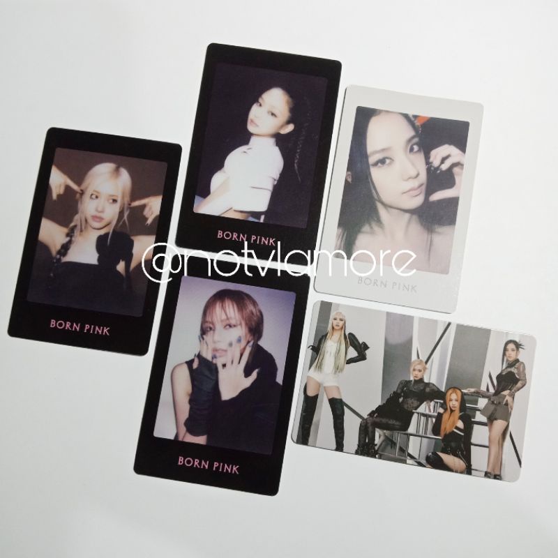 [READY] BLACKPINK BORN PINK OFFICIAL PHOTOCARD POB YGS POP UP APPLE MUSIC YGS POP UP JISOO JENNIE RO