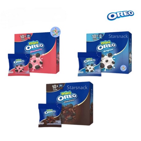 

[PGO] [Dapat 5pcs] Mini Oreo Biskuit Pcs 20.4g Untuk Traveling