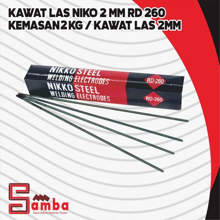 Kawat Las Niko 2 Mm Rd 260 Kemasan 2 Kg / Kawat Las 2Mm