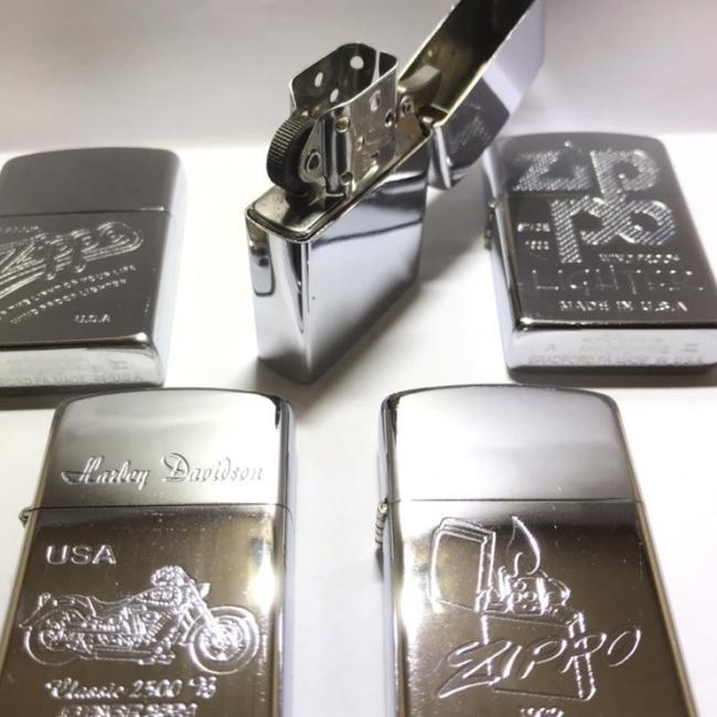 Zippo Motif 2x Denting Zippo Motif Silver Korek Unik& Antik - 2