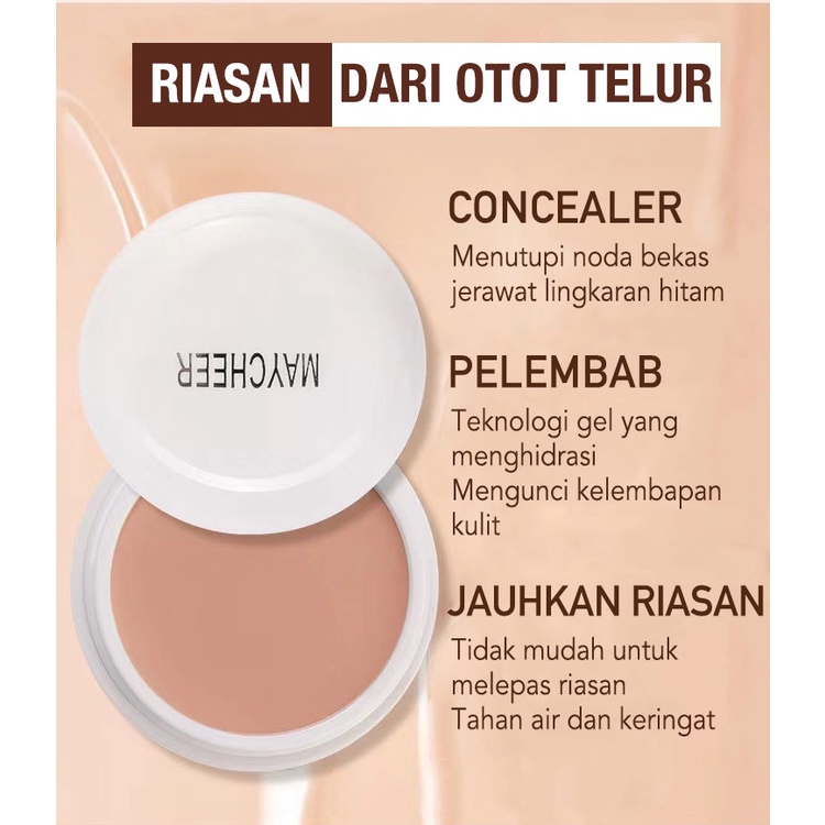 Concealer Foundation Cream Tahan Air Tahan Lama Kulit Dalam Lingkaran Hitam Penutup Tanda Jerawat