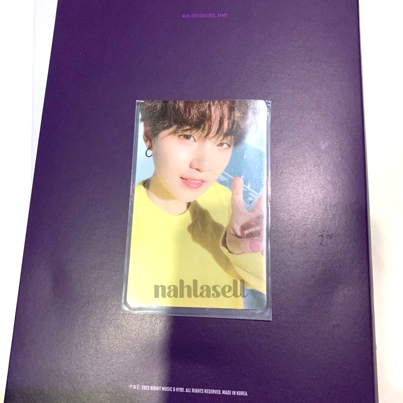 RPC PC SUGA DVD SPEAK YOURSELF THE FINAL SYS YOONGI PHOTOCARD BTS