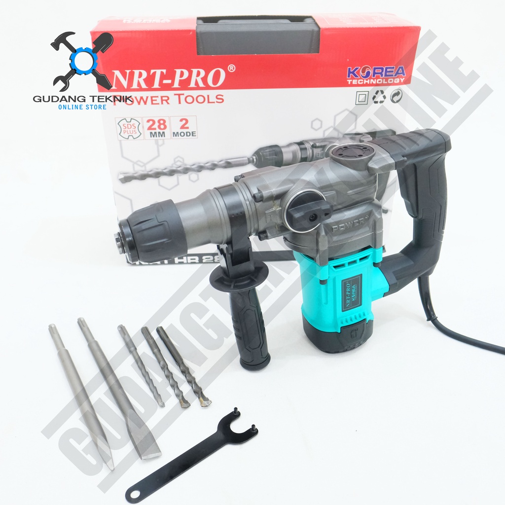 Mesin Rotary Hammer 28mm HR28HD NRT PRO / Mesin Bor Bobok Tangan SDS Plus Hammer Drill 28 mm HR 28 HD NRT PRO