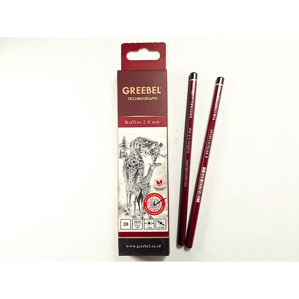 

Pensil Raffine GREEBEL 7019 2B 2.8mm (023035)