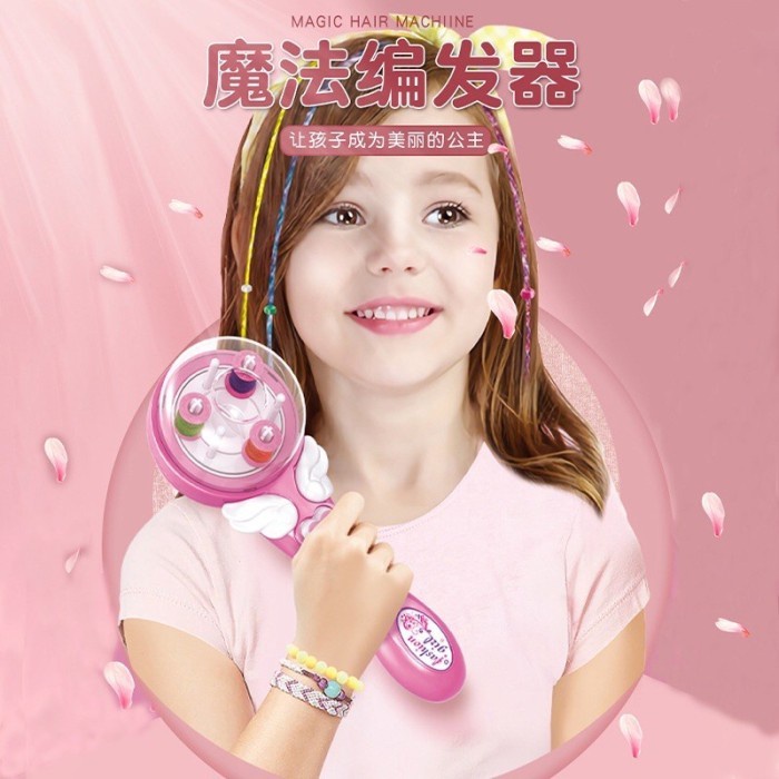 Alat Kepang Rambut Elektrik Otomatis Untuk Anak Perempuan Mainan Anak