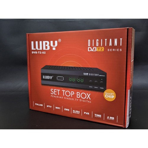 SET TOP BOX LUBY DVB T2 01 TV DIGITAL TV STB DT2-01 ORIGINAL LUBY