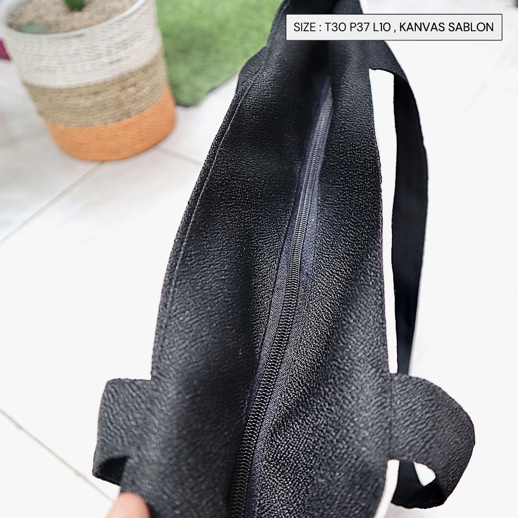 [RESLETING] Bahan TEBAL Tote bag kanvas totebag wanita polos motif tas semarang jateng unik limited