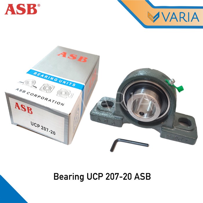 Bearing UCP 207-20 ASB As 31.75 mm 1 1/4 inch Laher Pillow Block Duduk