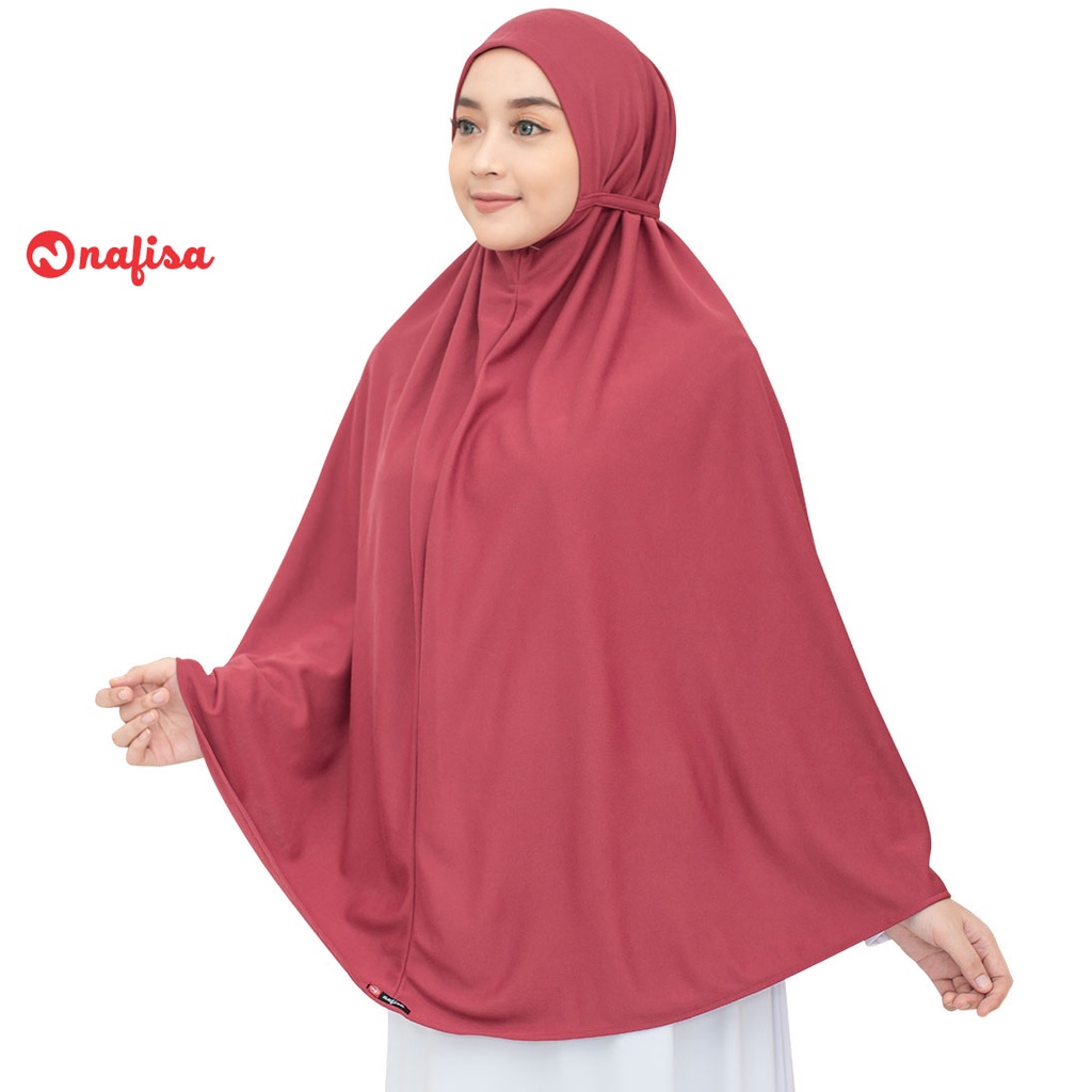 Part 3/5 - JILBAB Nafisa At Home - HIJAB Instan Tali - Jilbab Kaos Non Pet Size Jumbo - Super Jumbo