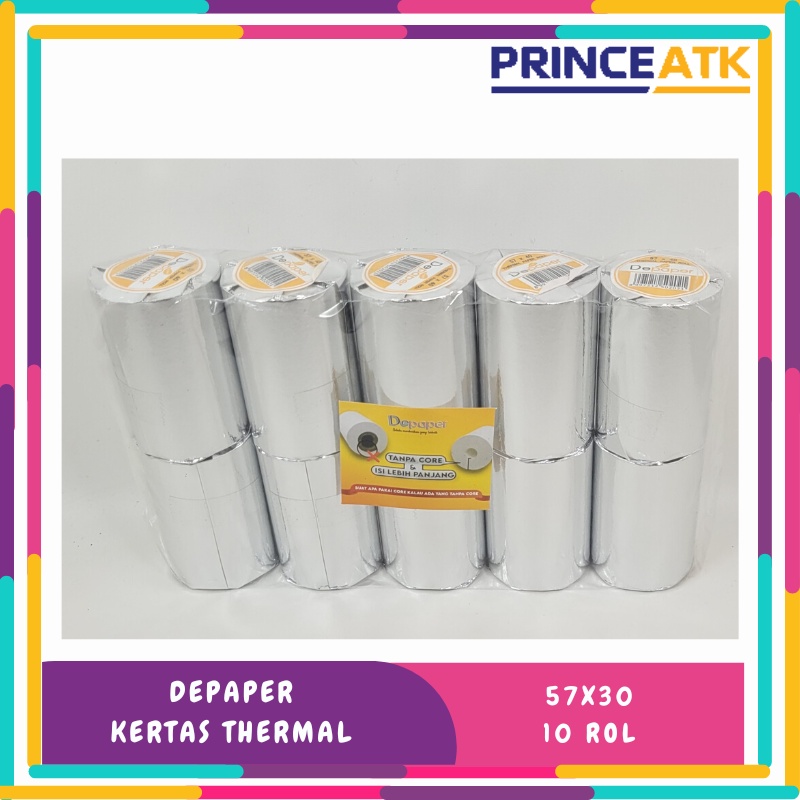 

KERTAS THERMAL STRUK KASIR CORELESS DEPAPER