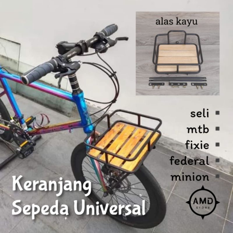 Jual Keranjang Depan Sepeda Fixie Lipat Seli Minion Mtb Federal