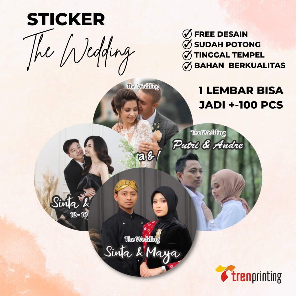 

Stiker The Wedding, Sticker Souvenir,Pernikahan,Nikah,Tinggal Tempel + POTONG SESUAI POLA