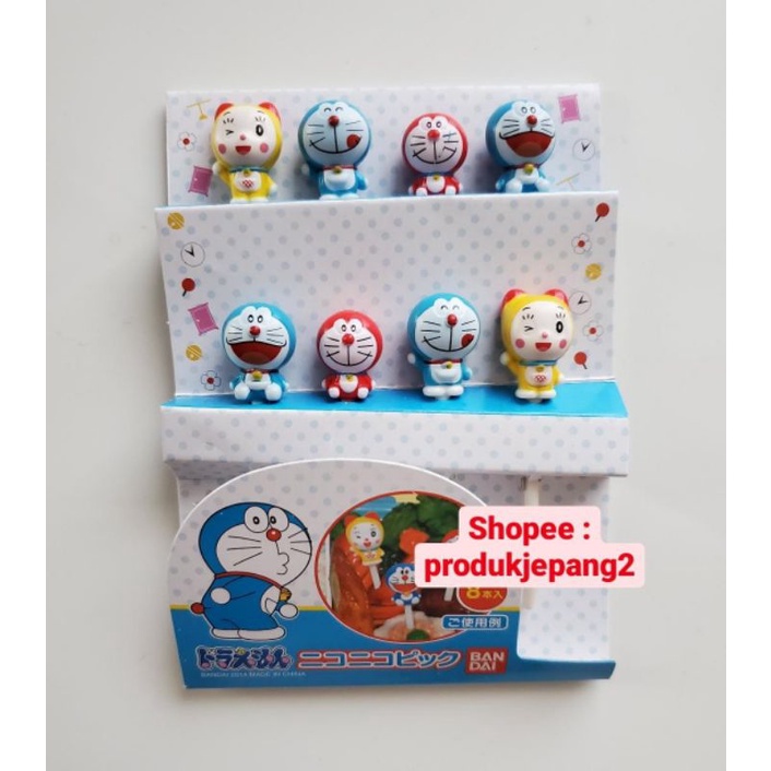 Food Picks Doraemon Food Pick Doraemon Tusuk Bento Doraemon Dorami