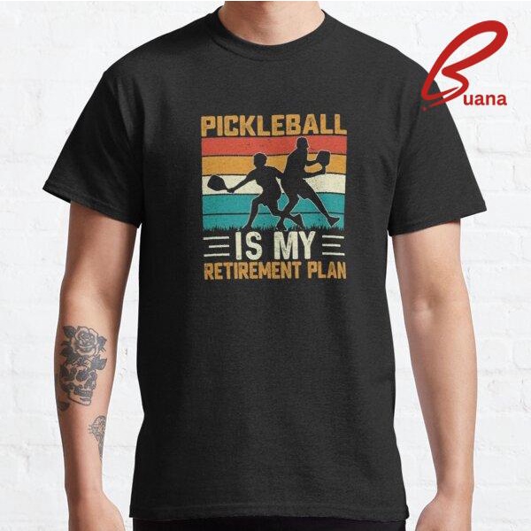 Kaos Baju Pria Wanita Funny Pickleball Shirt for Grandpa, Pickleball Retirement TShirt for Dad 190