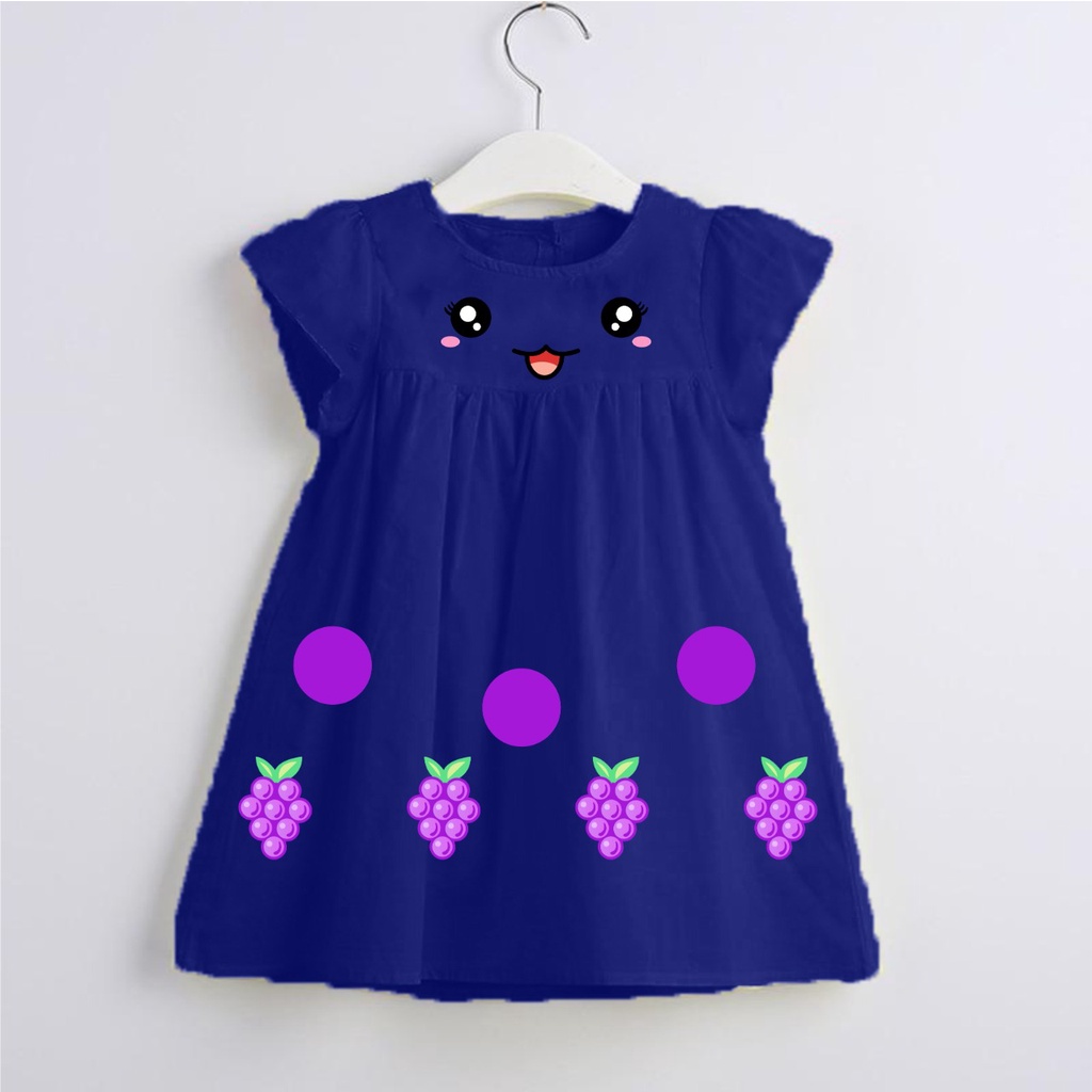 dress anak perempuan boba anggur