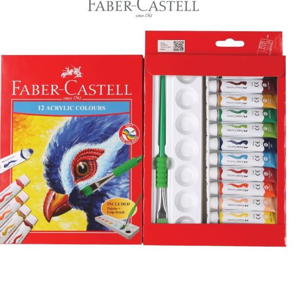 

Faber-Castell Acrylic tube 12 ml - 12 colours