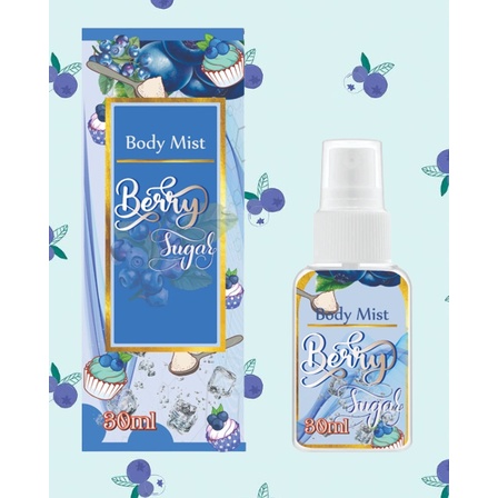 Kanzo - Parfum Body Mist Berry Sugar 30ml Premium / Body Mist Berry Sugar 30ml / Parfum Wanita Wangi Tahan Lama