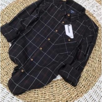 Baju Kemeja Kerja Pria Lengan Panjang Motif kotak Kotak KEREN
